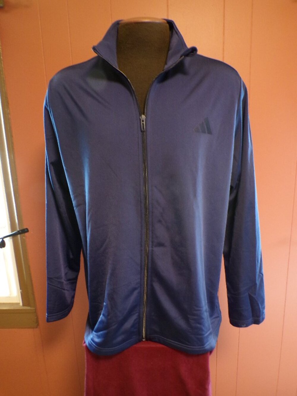 adidas NWT Men's Tricot Track Jacket Dark Blue XL